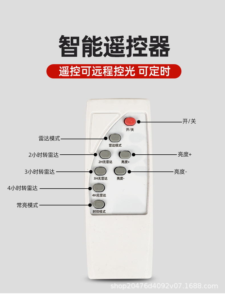 Ultra-bright high-power solar outdoor led street lamps for foreign trade export, three-sided screen 360° light-emitting integrated wall lamps pic 28