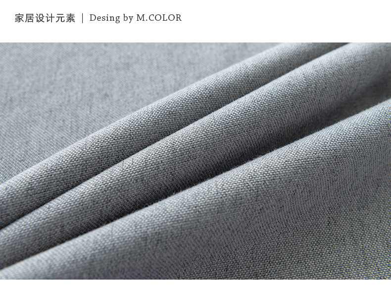Swan Cotton and linen modern and simple living room and bedroom curtains, solid color thickened fully blackout linen curtain fabric manufacturer for homestays pic 9