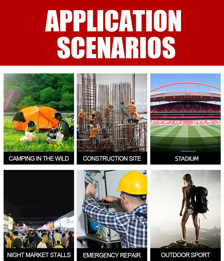 The new cross-border P70 high-intensity searchlight, USB charging emergency light, outdoor waterproof large light cup, LED portable light pic 2