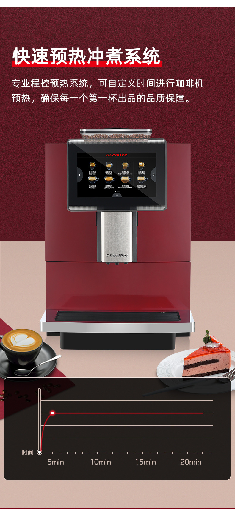咖博士H10全自动意美式咖啡机一键奶咖外接桶装水商用大型现磨详情9