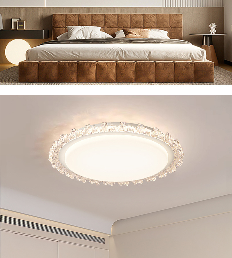 轻奢客厅灯吸顶灯2024年新款水晶灯全光谱感卧室主灯圆形护眼灯具详情22