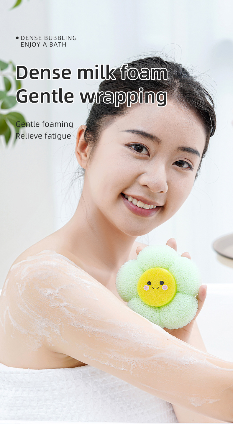 Yuesi home patented flower-shaped dense milk foam SPA bath详情4