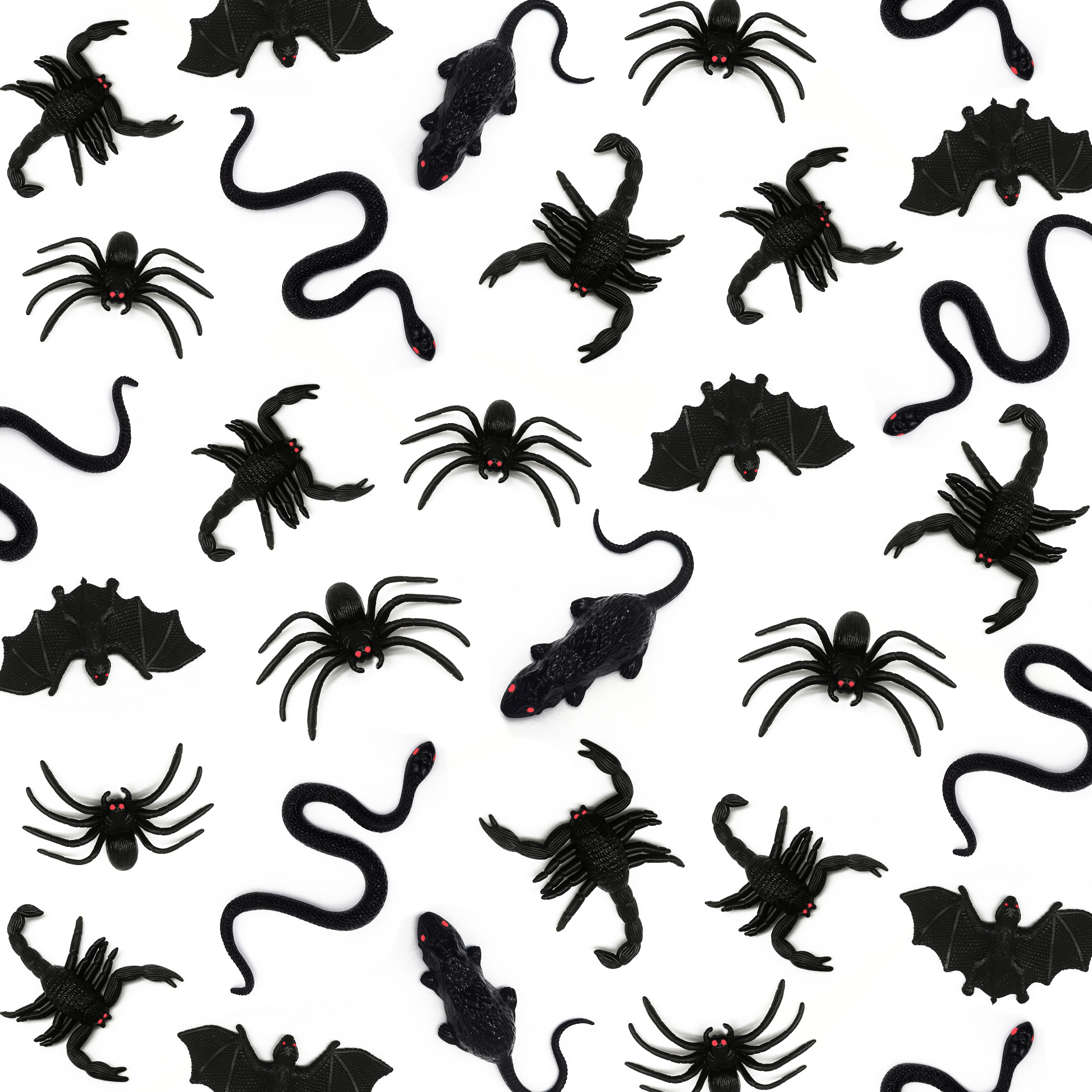 跨境新奇整人恶搞仿真黑蝎子蝙蝠老鼠蜘蛛万圣节整蛊塑胶玩具批发详情6