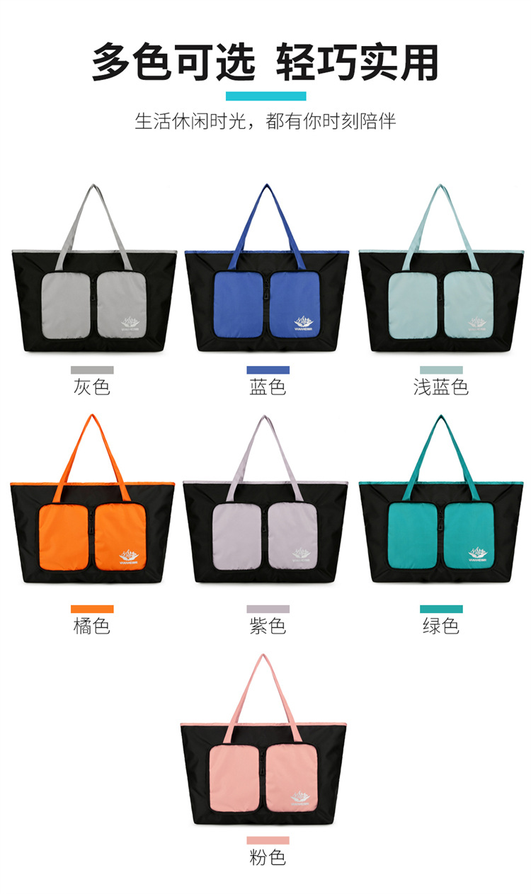 Yitu Warner Heim storage Bag, large-capacity hand-held outdoor picnic bag, cross-border single-shoulder travel bag, fitness bag, luggage bag pic 3
