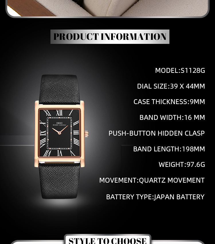 IBSO男士石英表時(shí)尚金屬表帶簡(jiǎn)約商務(wù)男表跨境爆款腕表詳情4