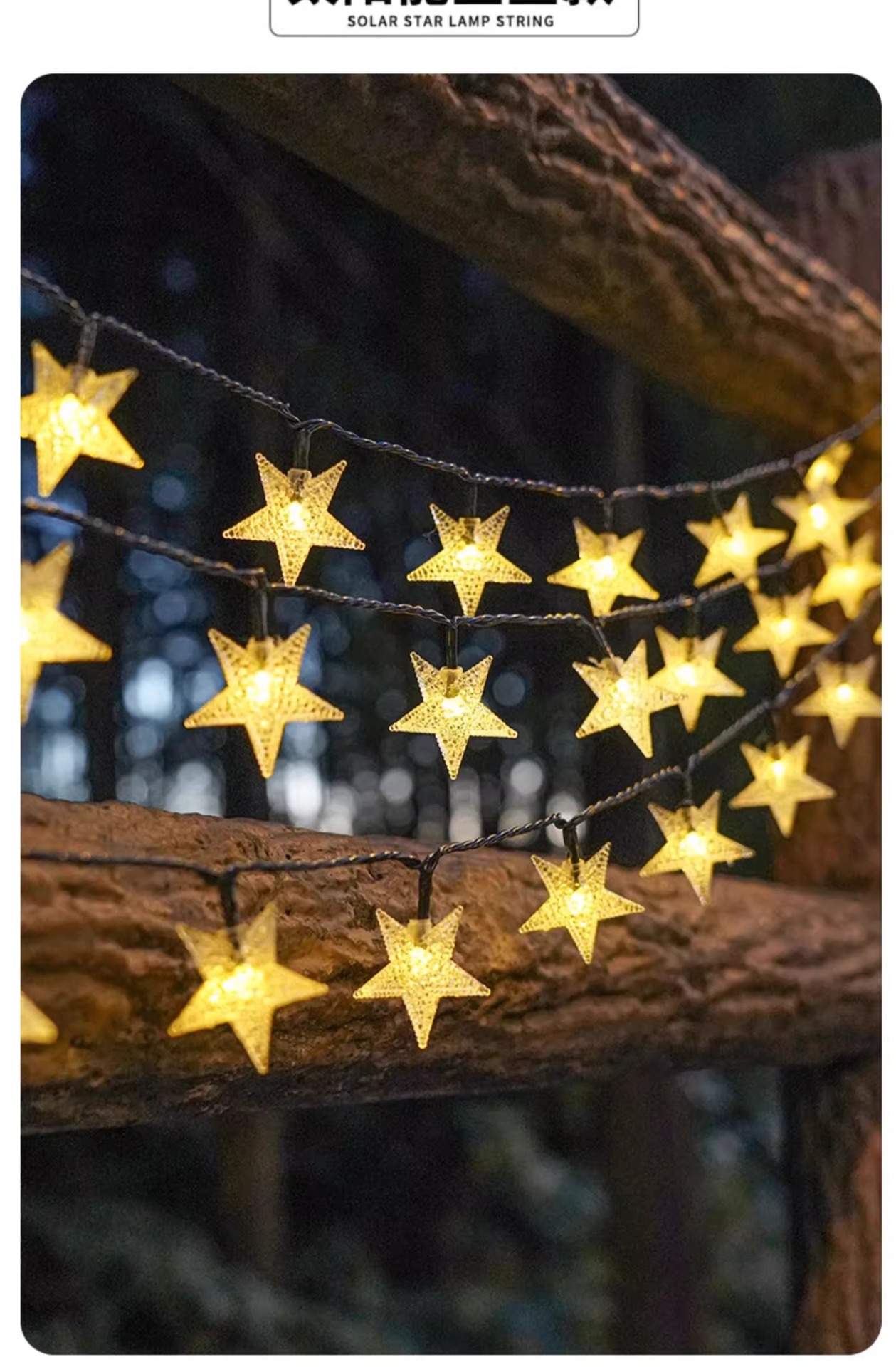 LED solar lights, outdoor bubble garden lights, string lights, waterproof garden villa decoration, star lights, string flashing light strips pic 14