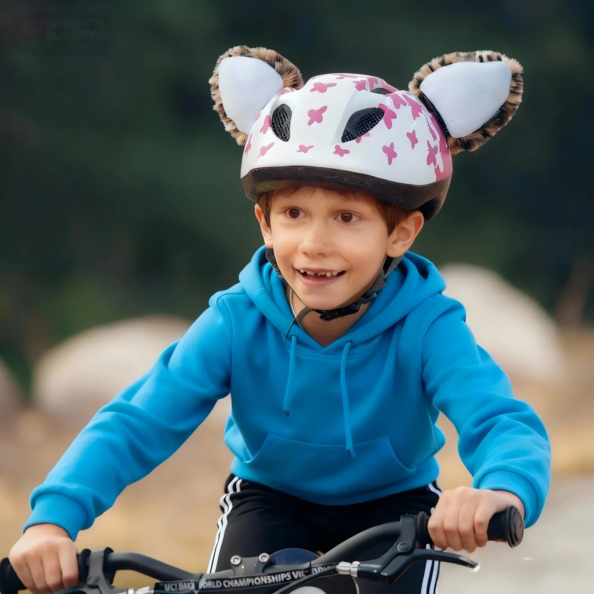 【BERTON OUTDOOOR】卡通装饰头盔配件滑雪头盔骑行头盔轮滑头耳朵个性头盔配件立体卡通设计安全贴合不伤头盔详情6