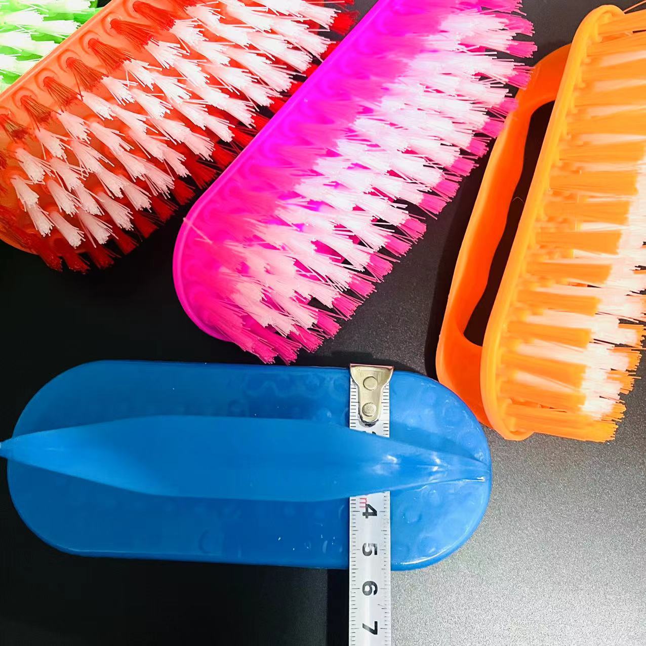 【 Zone 3-7 】3008B laundry brush 10/ pack 240/ box 1 yuan 2 yuan Plastic large laundry brush Shoe brush hand-held square brush Clothing brush Plastic brush Generous brush household pic 2