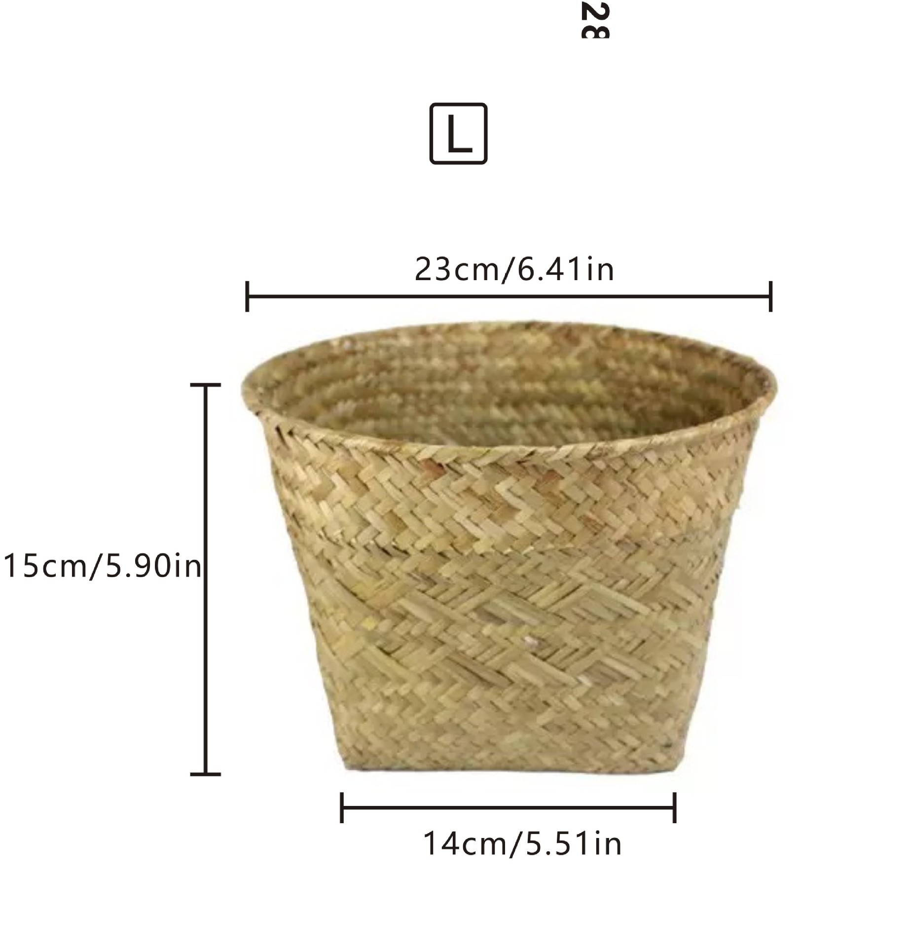 天然草编植物花篮花创意手工柳编藤编花盆多肉花园艺批发编织篮详情3