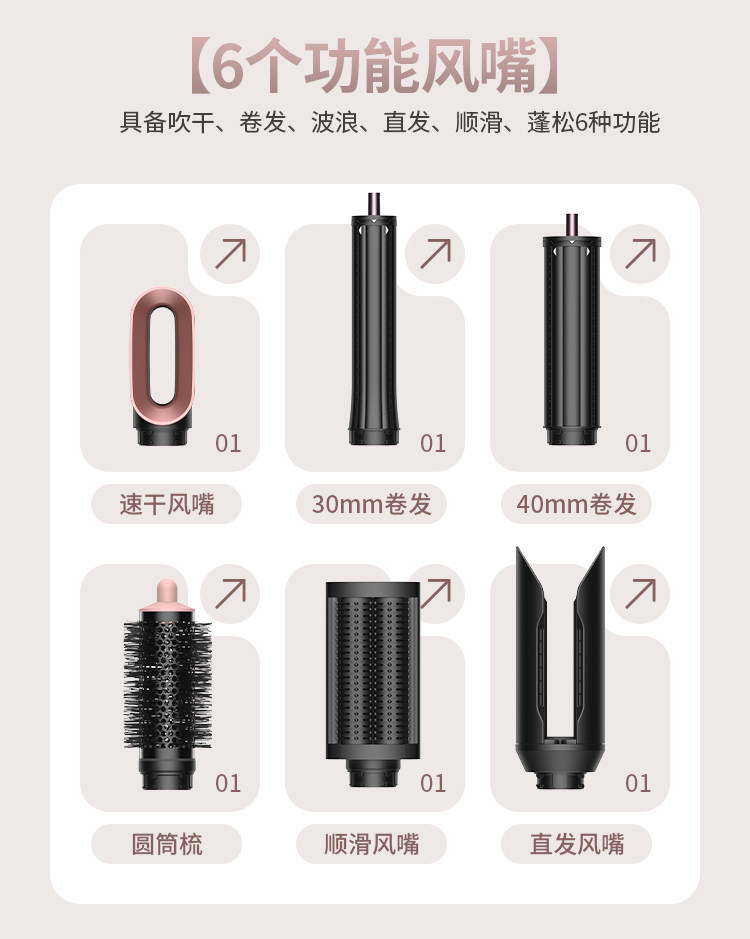 Huaqiangbei hs09 Fully automatic Large Wave Hair Styling tool with the same style as Mosen, featuring fluffy, constant temperature and negative ions pic 2