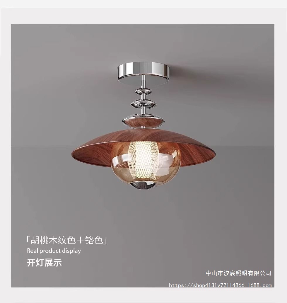 设计师厨卫艺术灯中过个性阳台玄关玻璃走廊古风吸顶灯道创意法式详情13