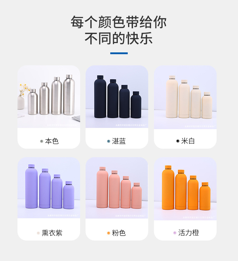 不锈钢保温杯跨境双层小口渐变保温杯定制丝印1000ML小口杯详情13