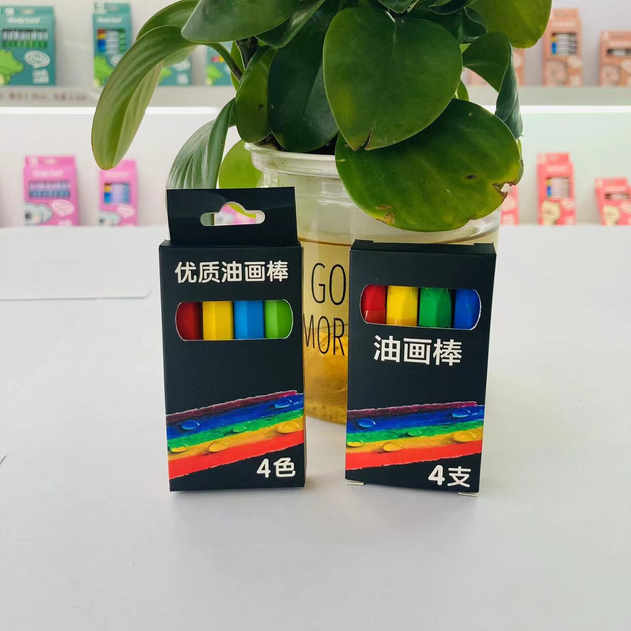 优质环保六角油画棒美术培训机构绘画班专用儿童叠色多彩油画棒笔详情8