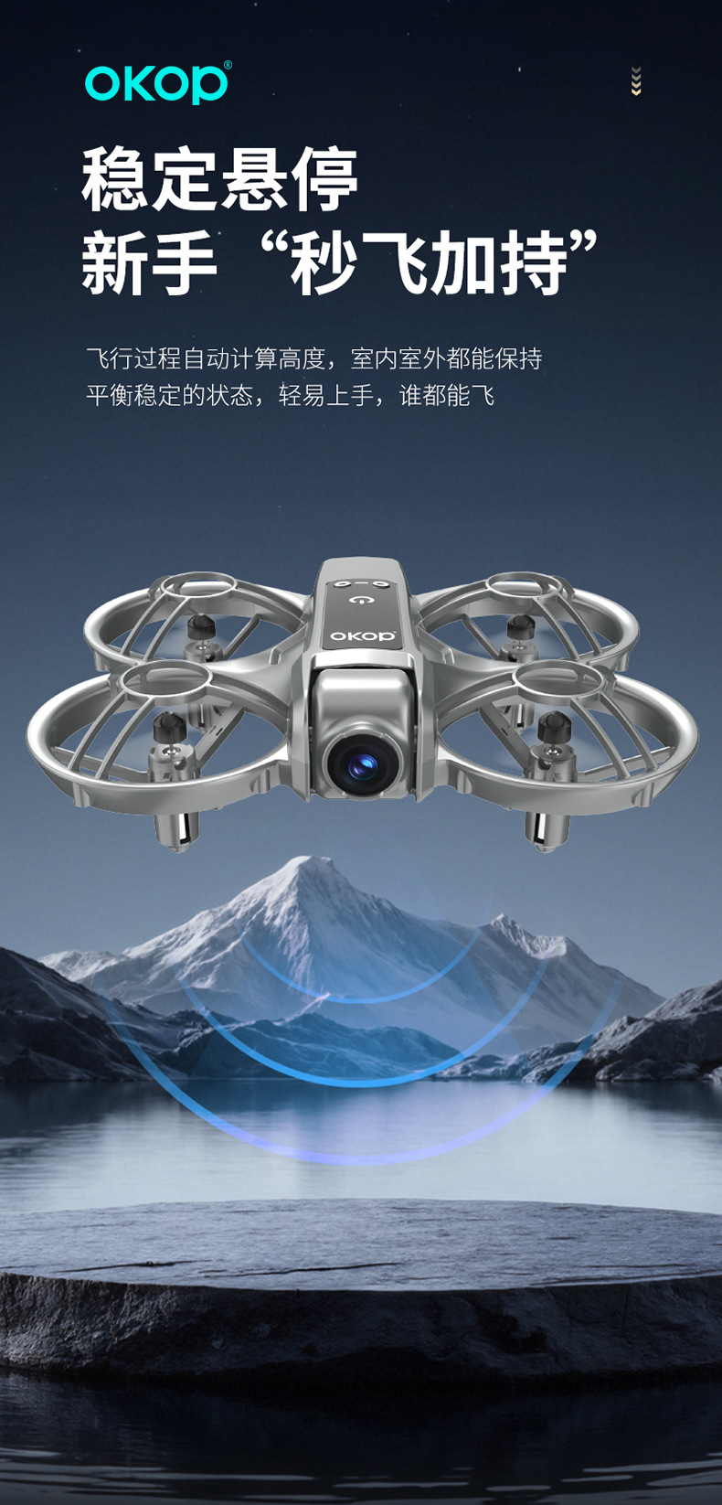 DJI Silver drone, a GPS drone with a main body for aerial photography pic 8