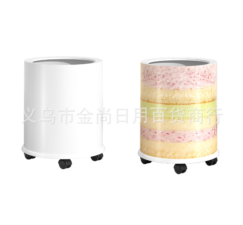 简约图案垃圾桶家用新款高颜值客厅卧室卫生间厕所大容量垃圾桶详情6