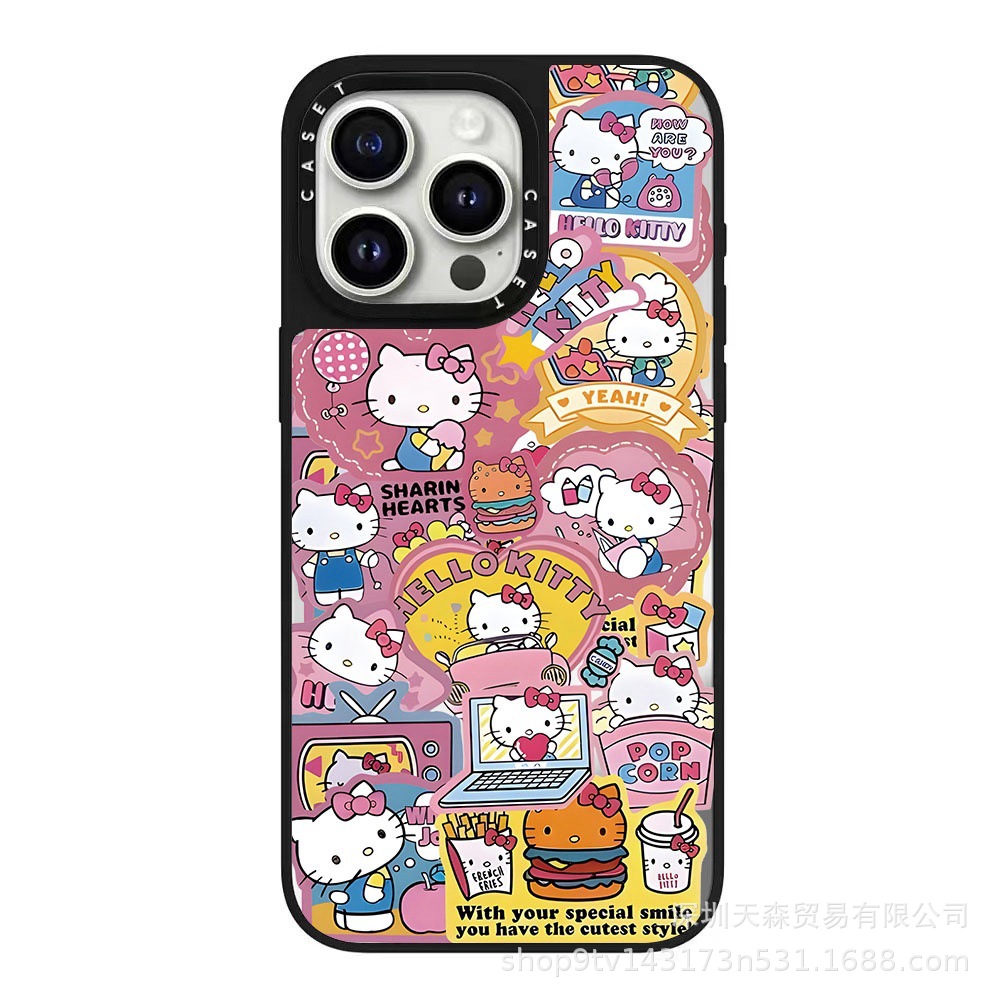 CASETi联名KT猫贴纸适用iphone16pro苹果15Promax手机壳13/12防摔详情11