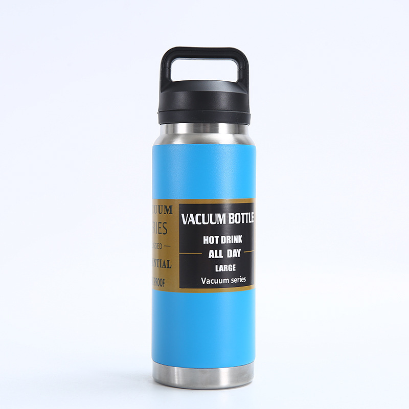 New large-capacity 304 stainless steel insulated cup for foreign trade, outdoor portable double-layer car cup, mountain climbing sports water bottle pic 15