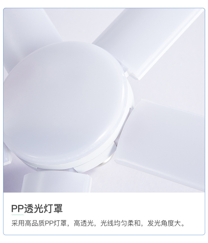 新款折叠车库叶子灯三叶四叶五页片迷你LED球泡恒流宽压外贸供货详情15