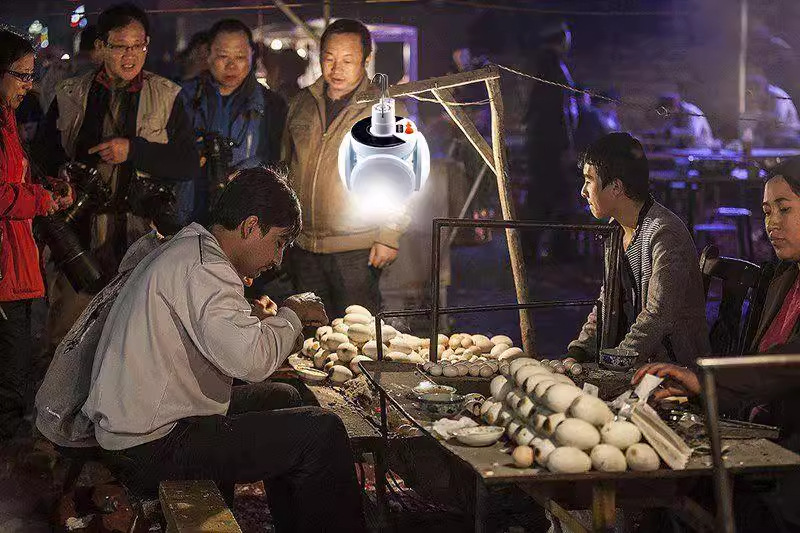 跨境太阳能蓝牙音箱大音量充电灯泡节能夜市地摊灯户外露营照明灯详情40