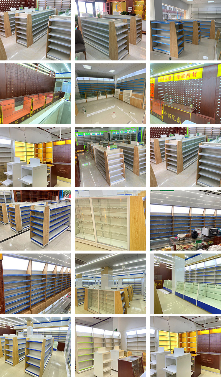 Large-sized multi-layer single-sided shelves for pharmacies, convenience stores, stationery stores, display racks, and double-sided multi-layer supermarket shelves pic 9