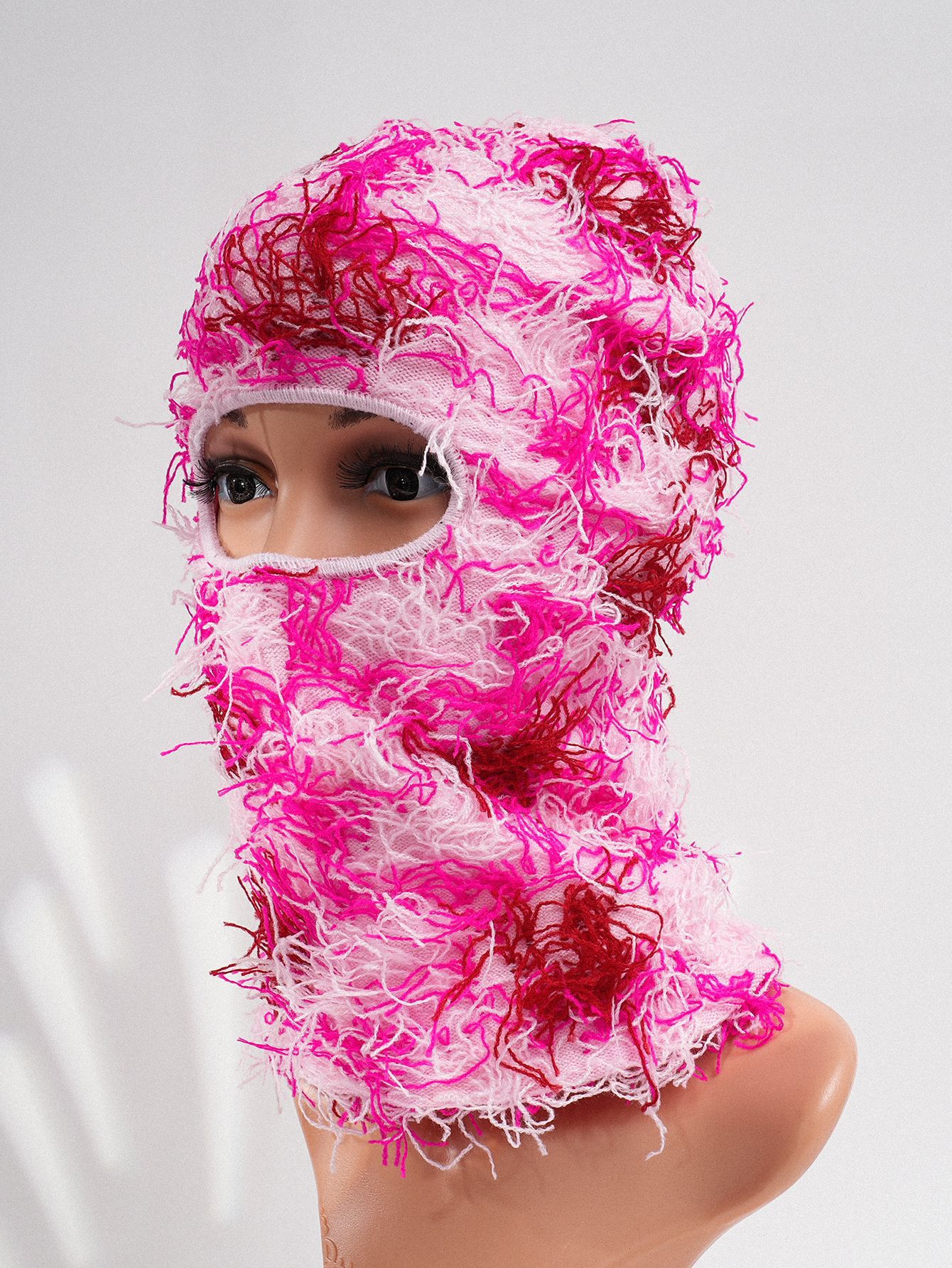 跨境爆款男女皆可佩戴针织仿旧迷彩蒙脸防寒滑雪针织面罩防冻保暖详情5