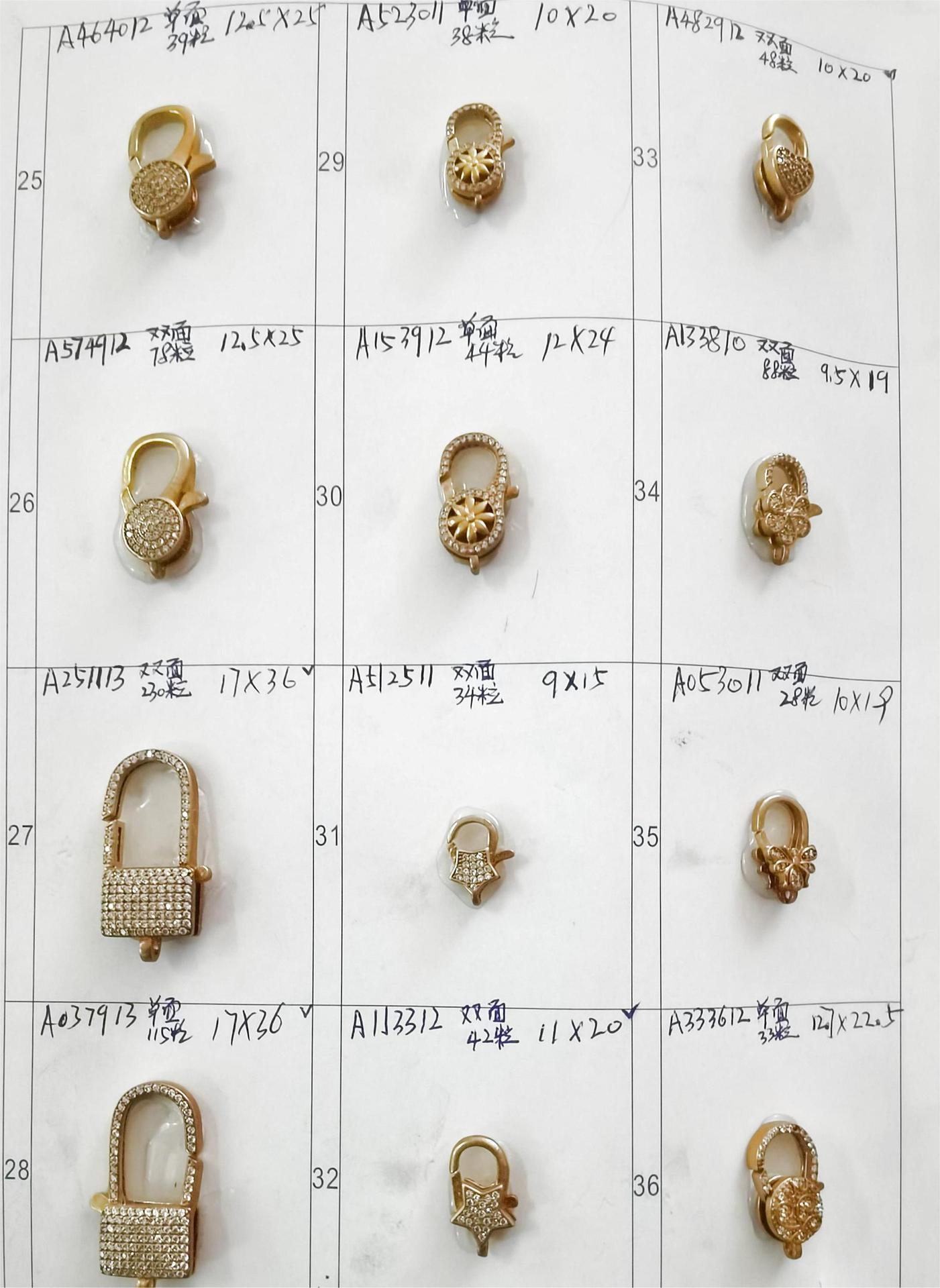 High-quality diamond-encrusted, high-grade brass cast special-shaped lobster pendant, necklace pendant, clothing pendant, 18K color retention pic 27