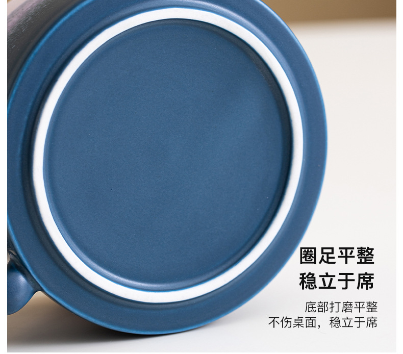 Ceramic kiln-transformed coffee cups, modern, simple and high-end mugs for men and women, small and exquisite water cups for home use as gifts pic 14