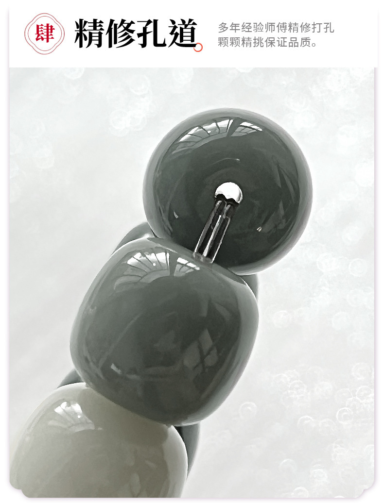 【海盐夹心】真品菩提根手串绕指柔学生盘玩文玩佛珠手串工厂批发详情9