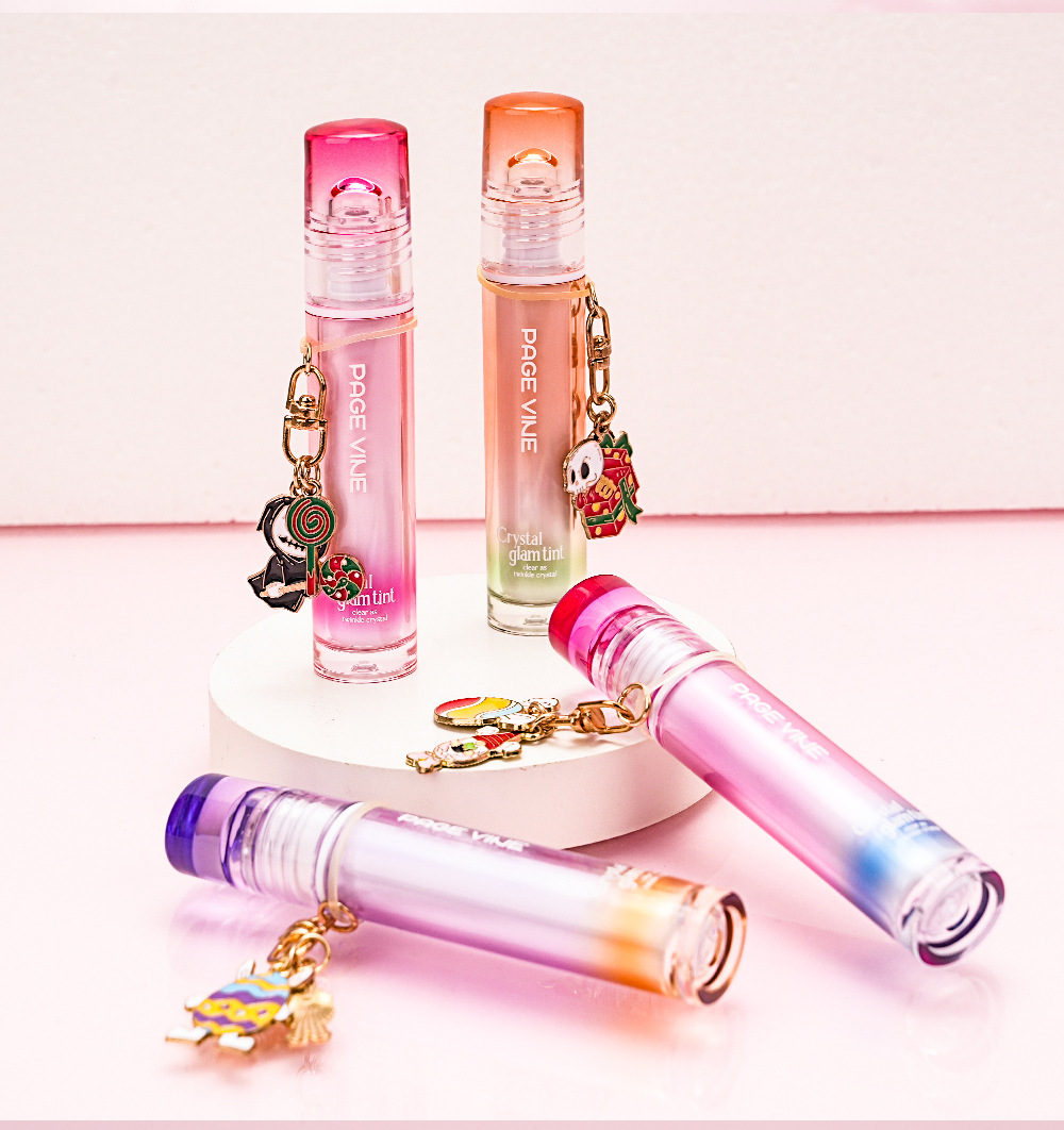 跨境PAGE VINE镜面水晶唇油水润唇蜜水光口红纯欲唇釉不沾杯外贸详情14