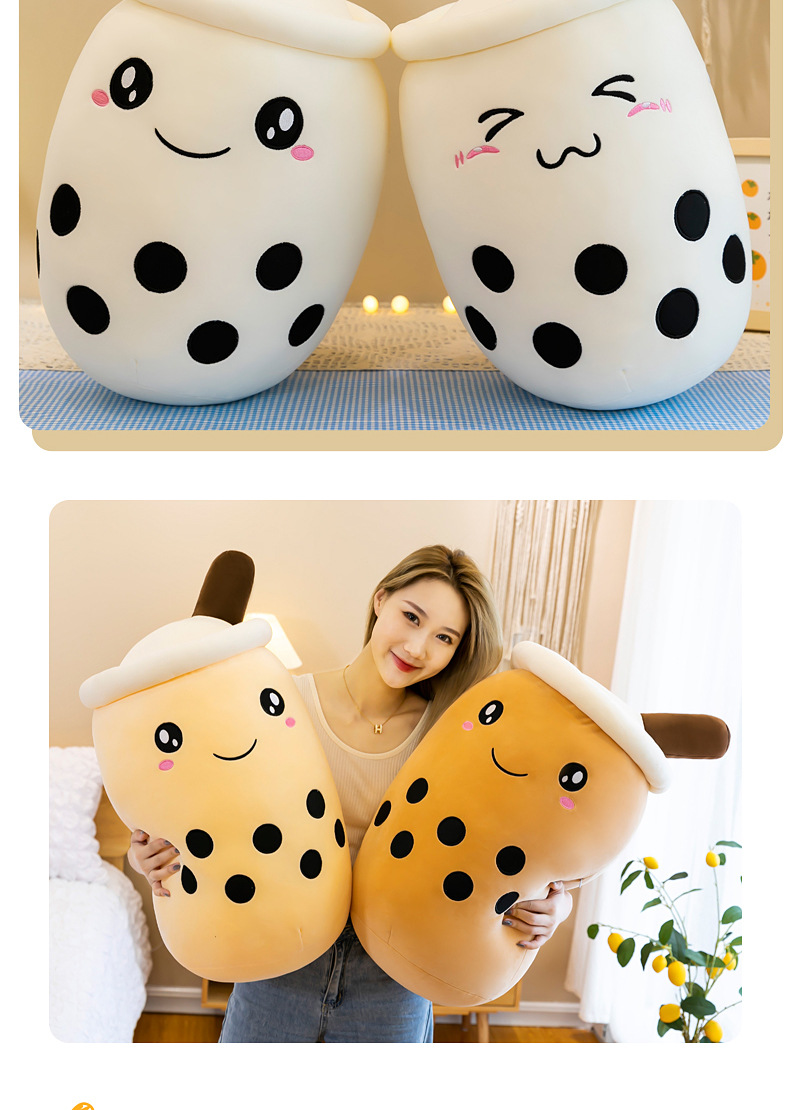 Simulated fruit milk tea cups, cushions, plush toys, large bubble milk tea dolls, stuffed toys, cross-border foreign trade gifts pic 18