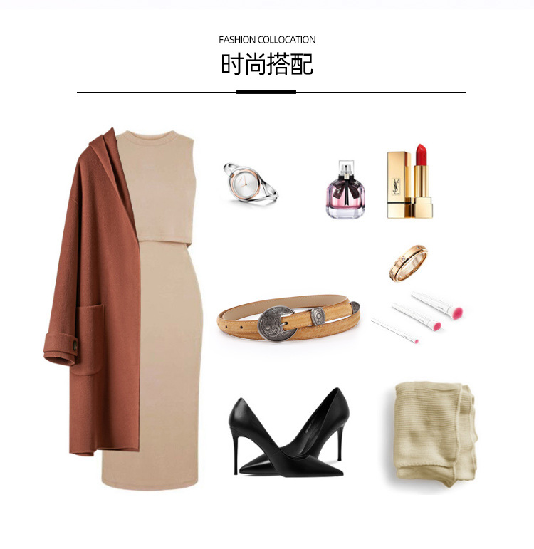 皮带女士新品复古针扣腰带酷炫百搭时尚装饰皮带韩版牛仔裤带批发详情3