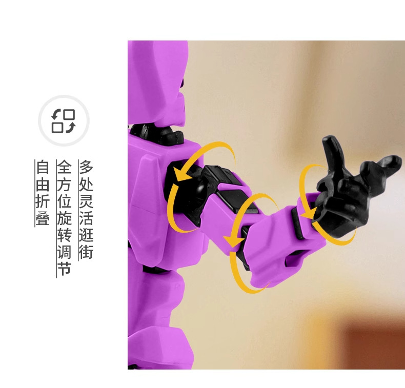 多关节可动3d打印人机器人手办模型儿童积木拼装玩具男孩科技高级详情10