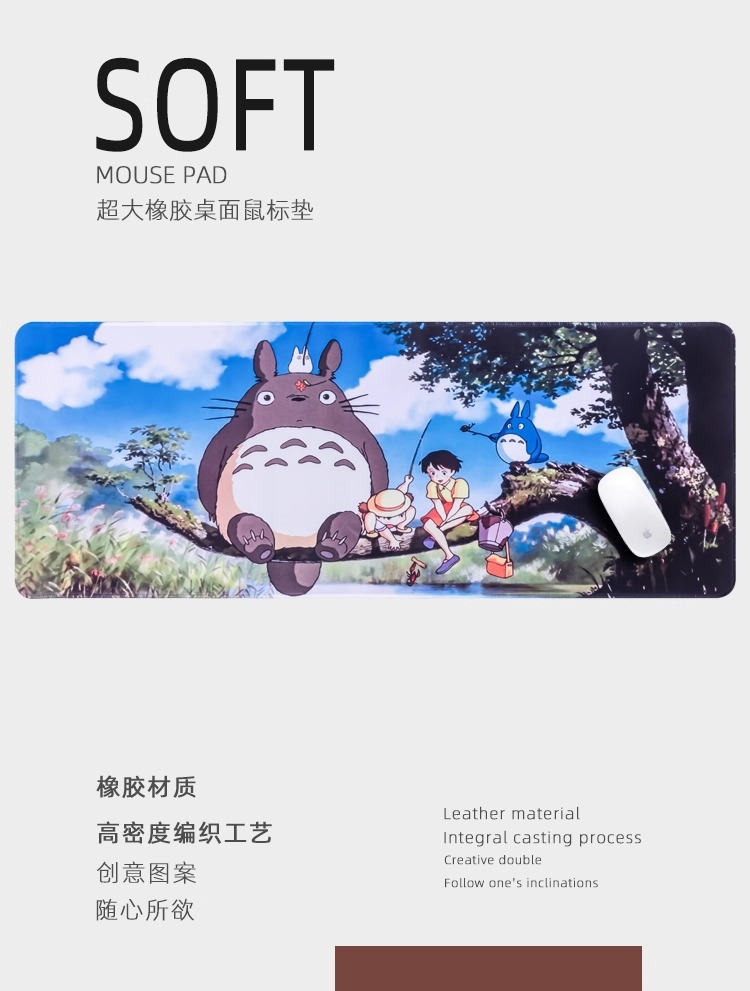 Guangfengyuan Large Mouse pad with office shortcut keys, large and long gaming and e-sports desk mat, National trend creative thickened version pic 4