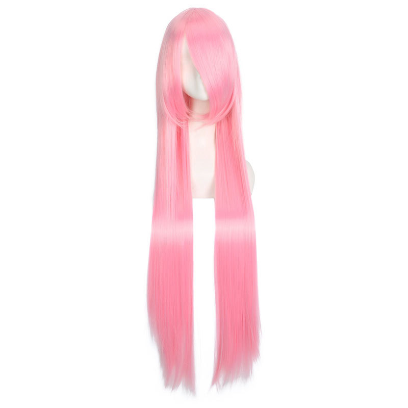 Anime wigs, European and American 100CM wigs, cosplay all-purpose long straight hair for women, multi-color long straight hair manufacturer wholesale pic 15