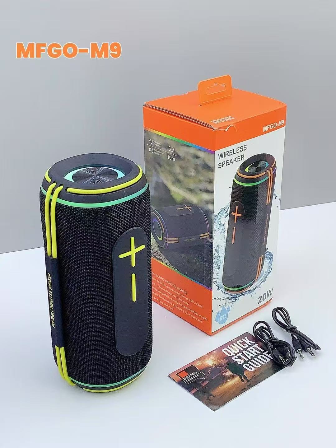 新款M9重低音无线蓝牙音箱TWS互联立体声大功率双喇叭低音炮音响详情10