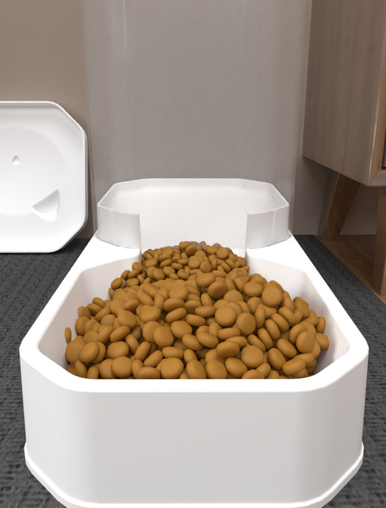 Cross-border cat bowl automatic feeding and drinking water dispenser, extra-large food storage dog food bowl, cat rice bowl, drinking water bowl, pet supplies pic 11