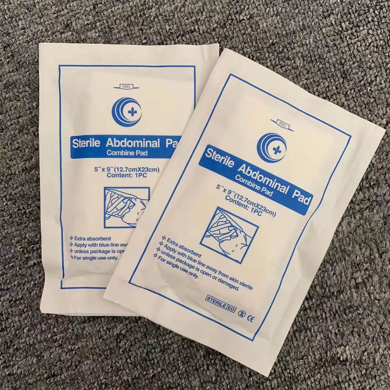 Foreign trade cross-border sterile abdominal pad disposable combination pad 12.7*23cmABD abdominal hemostatic pad gauze block pic 2