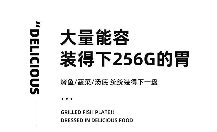 不锈钢烤鱼盘长方形家用深浅盘商用托盘烤盘电磁炉专用烤鱼炉代发详情5