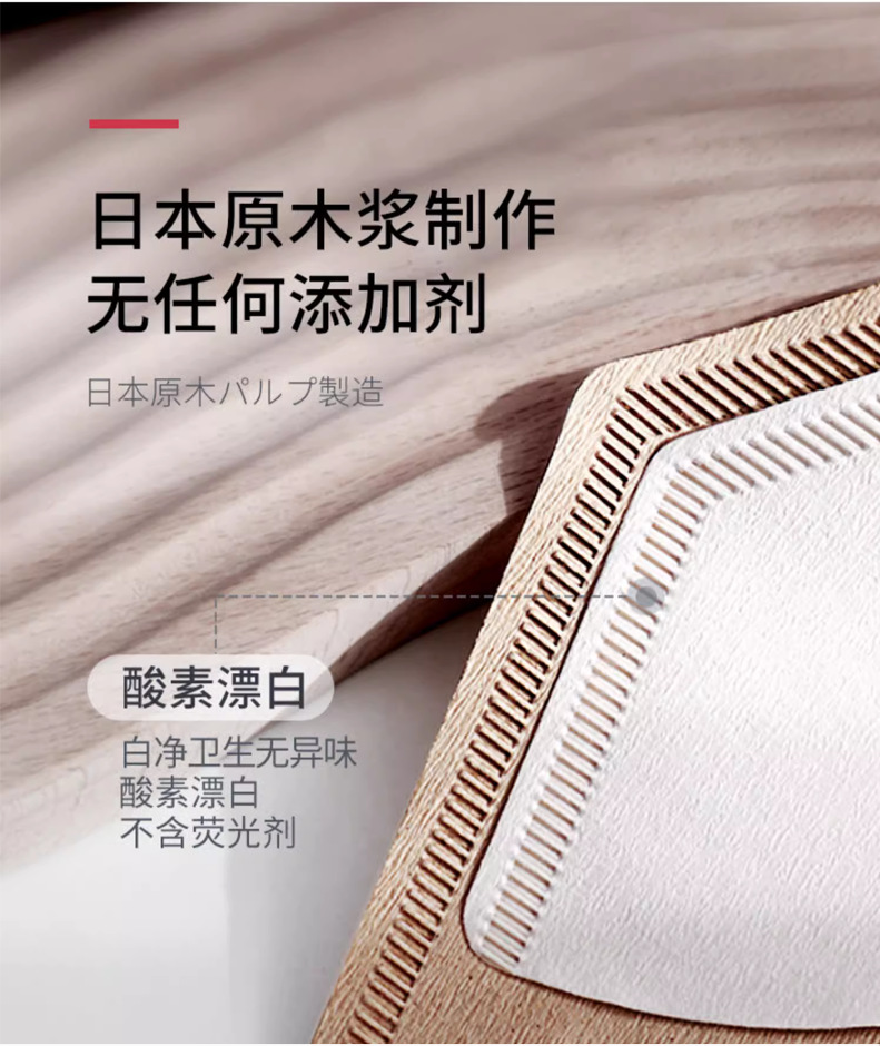 V60 Hand-brewed coffee filter paper, conical fan-shaped drip filter paper, 1-2-4 servings, one-piece consignment pic 7