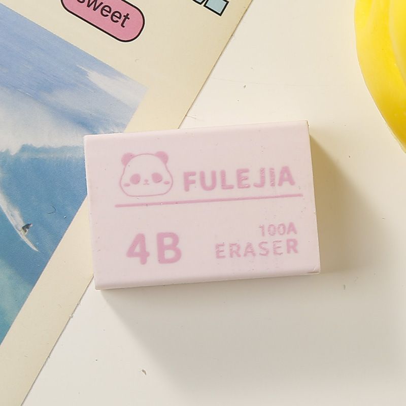 工厂直销批发小学生专用 国潮熊猫卡通文具橡皮擦不留痕彩色设计详情5