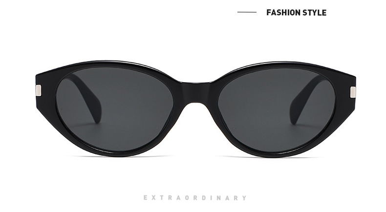 The 2025 new trendy Ankela red cat-eye sunglasses for women, a high-end look, UV protection, Korean style pic 6