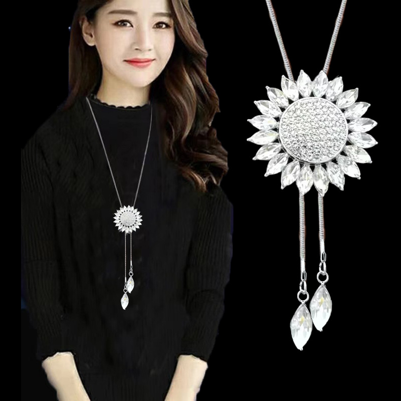 跨境合金毛衣链女高级感轻奢长项链时尚百搭流苏秋冬服装配饰挂件详情9