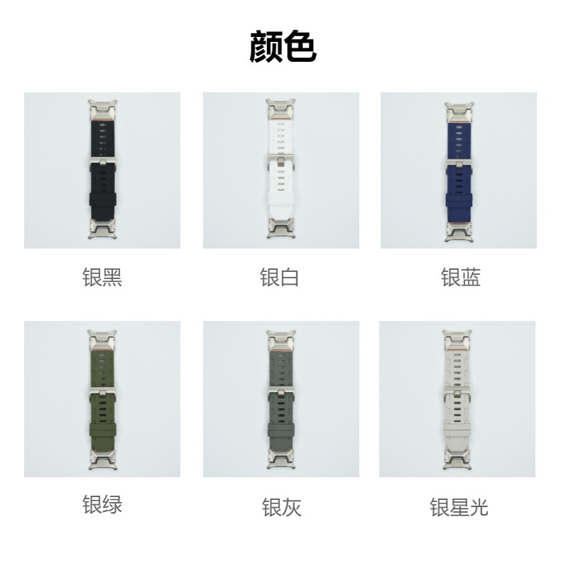 Suitable for Samsung Galaxy watch7 Ultra Explorer Mechanical Music Pattern Sports silicone watch strap pic 8