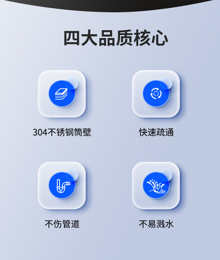马桶疏通器一炮通下水道神器厕所厨房万能捅管道堵塞不锈钢新款厂详情3