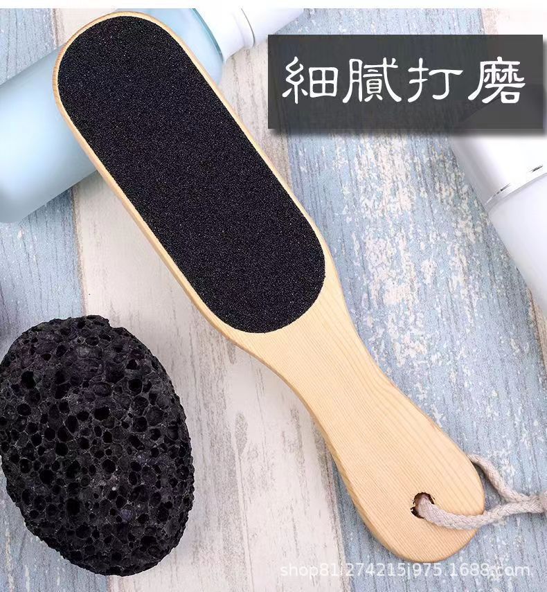 Solid wood double-sided foot sander main body, other types of foot care tools pic 4