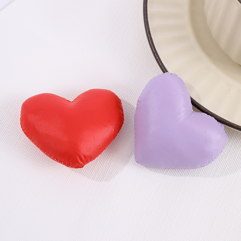 6cm fashionable cotton-filled colorful heart-shaped accessories, trendy clothing, shoes, socks, accessories, hair accessories, heart-shaped DIY accessories pic 21