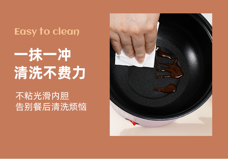 网红高颜值宿舍学生速食锅便携小电锅泡面锅上班族一人食电煮锅详情14