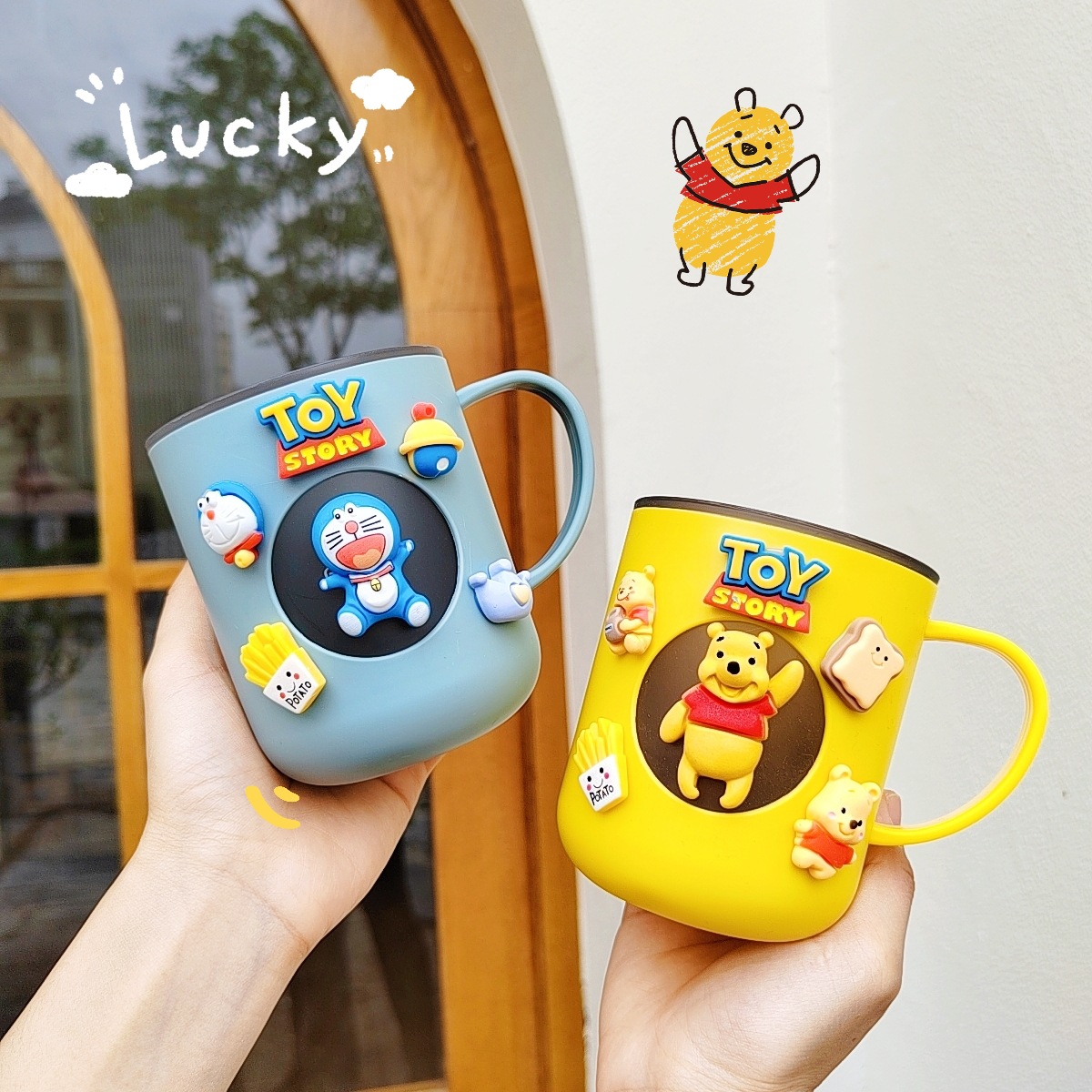 牙刷杯儿童漱口杯可爱卡通杯子食品级PP洗漱杯活动小礼品实用赠品详情6