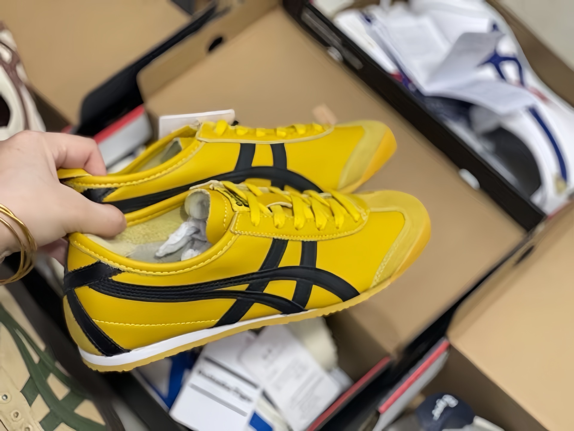 莆田鞋鬼冢虎亚瑟一脚蹬女鞋懒人德迅鞋tiger男鞋情侣运动鞋 纯原详情4