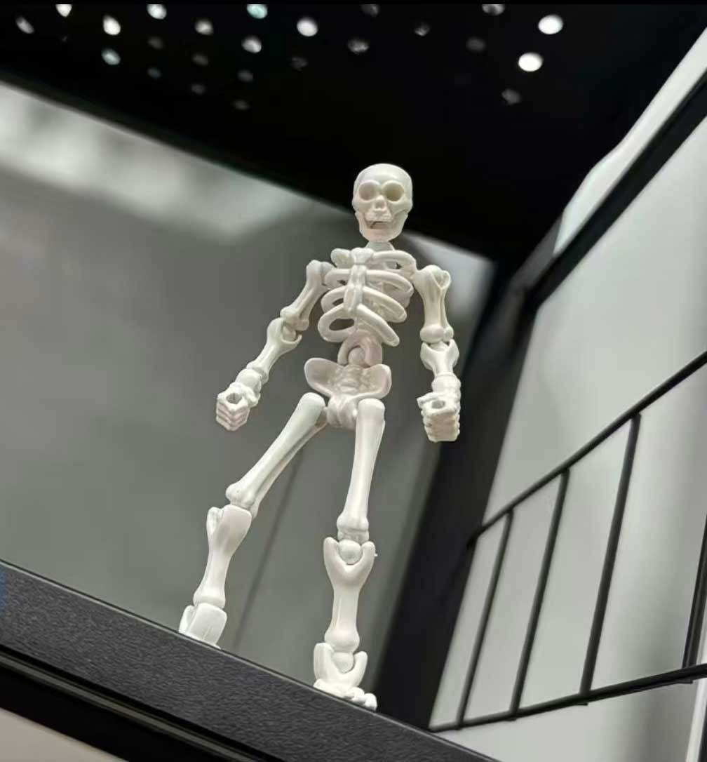 3D多关节可动骨节人偶人型骨架骷髅人模型DIY拼装积木人玩具挂件详情6